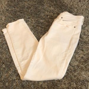 Jcrew toothpick jeans. White ❤️